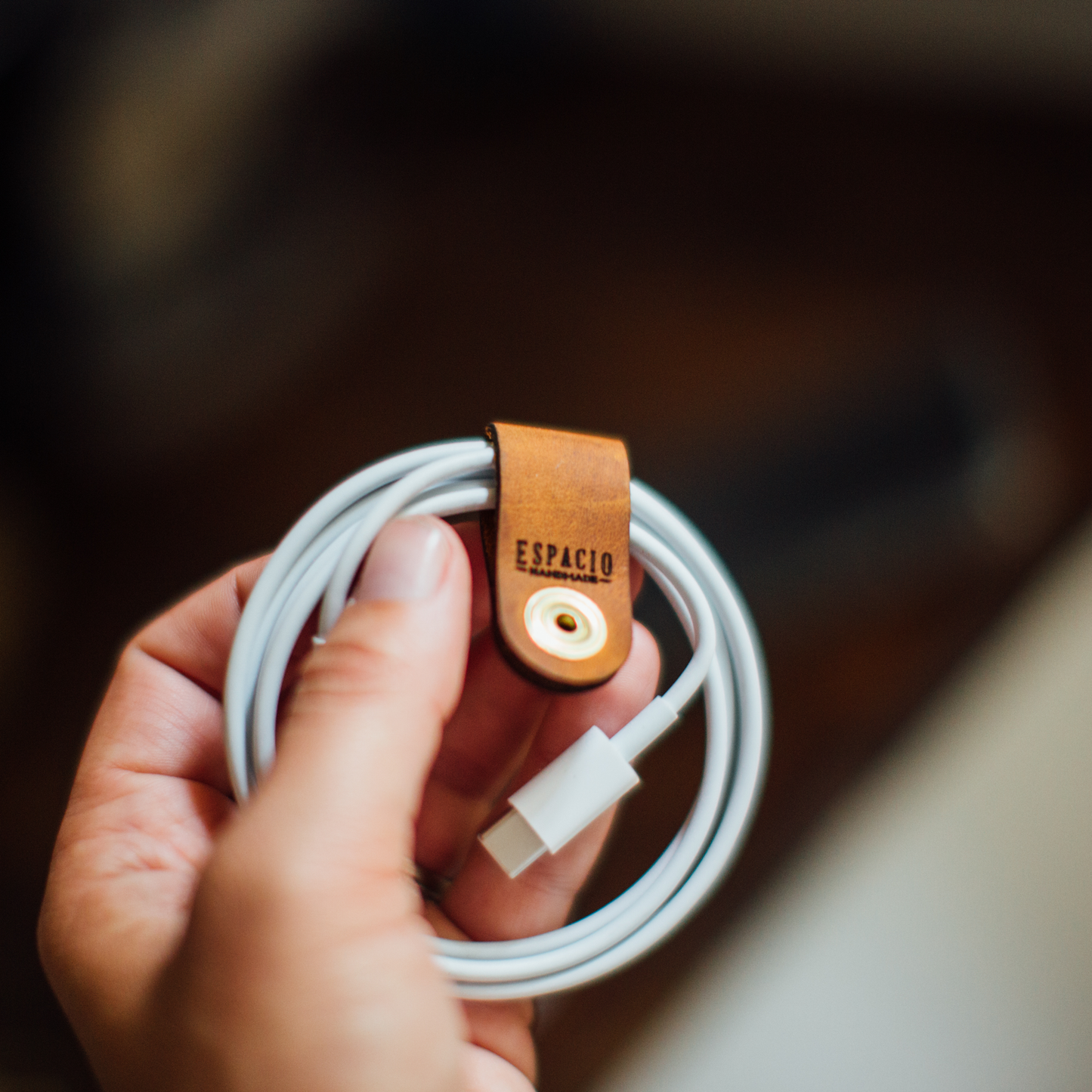 Mini Leather Cord Organizer