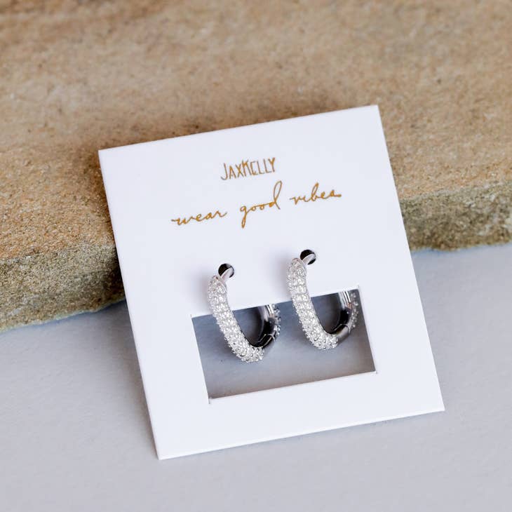 Jax Kelly Pavé Hoops