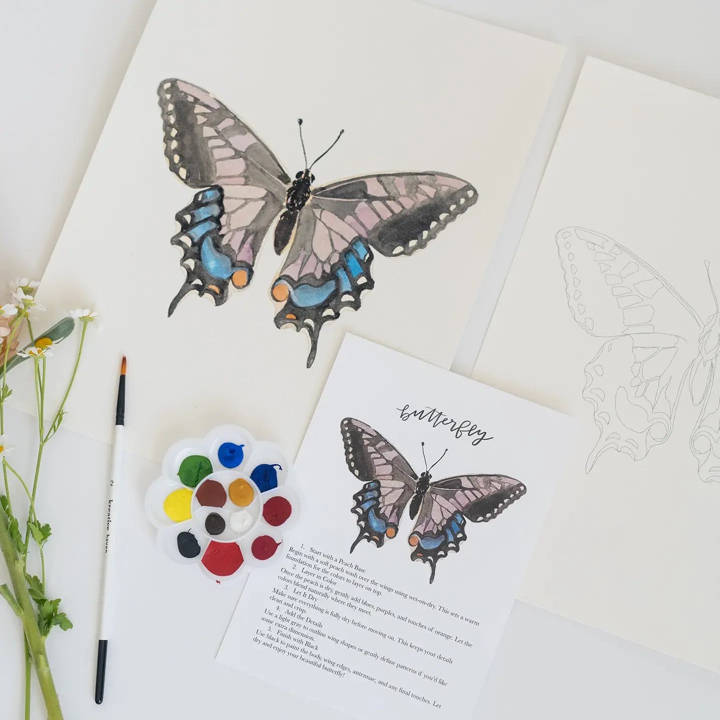 Butterfly Watercolor Kit