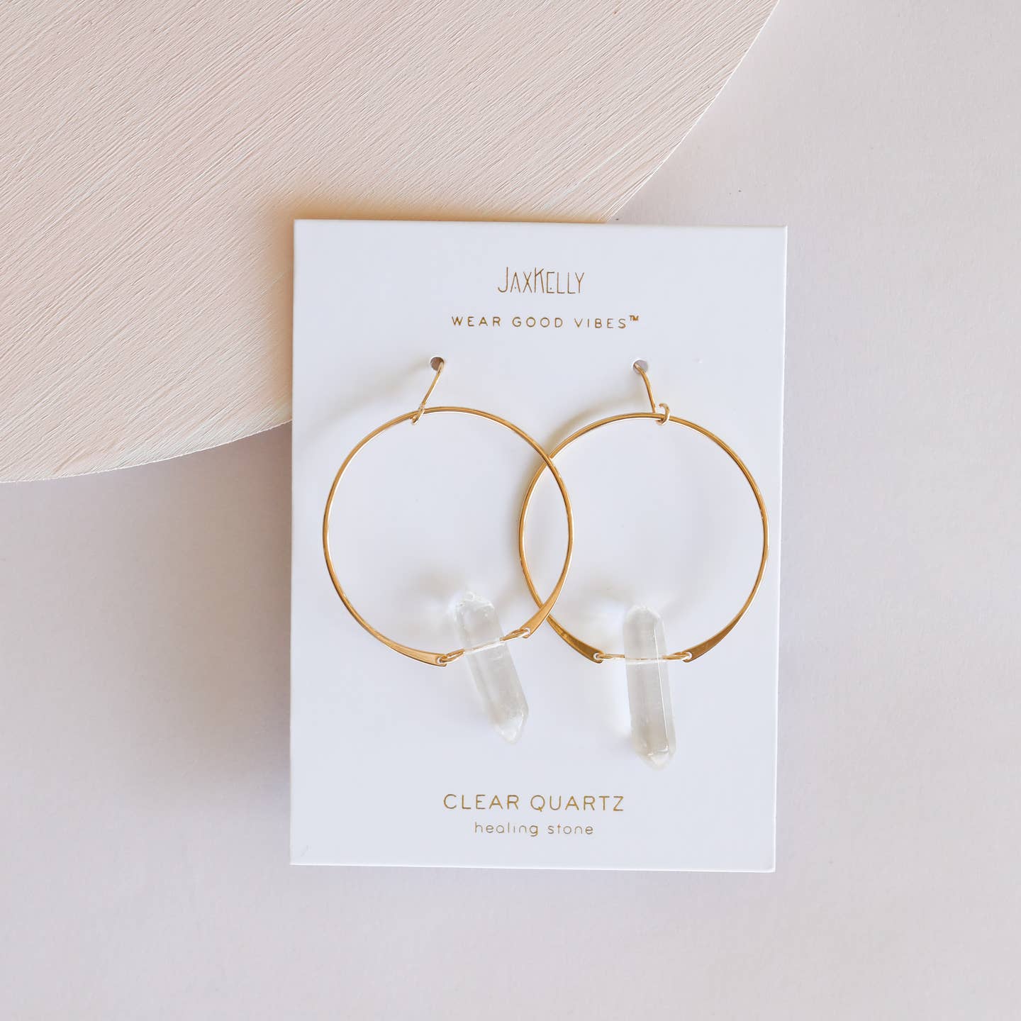 Clear Quartz Hoop