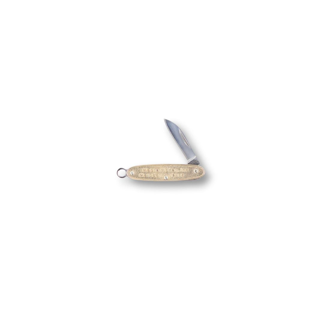 1101SSB Coined Brass Keychain Knife