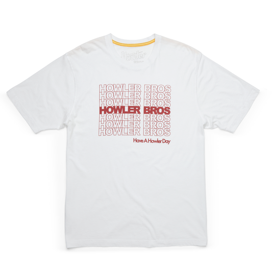 Howler Bros Cotton T - Thanks for Shopping: Takeout White