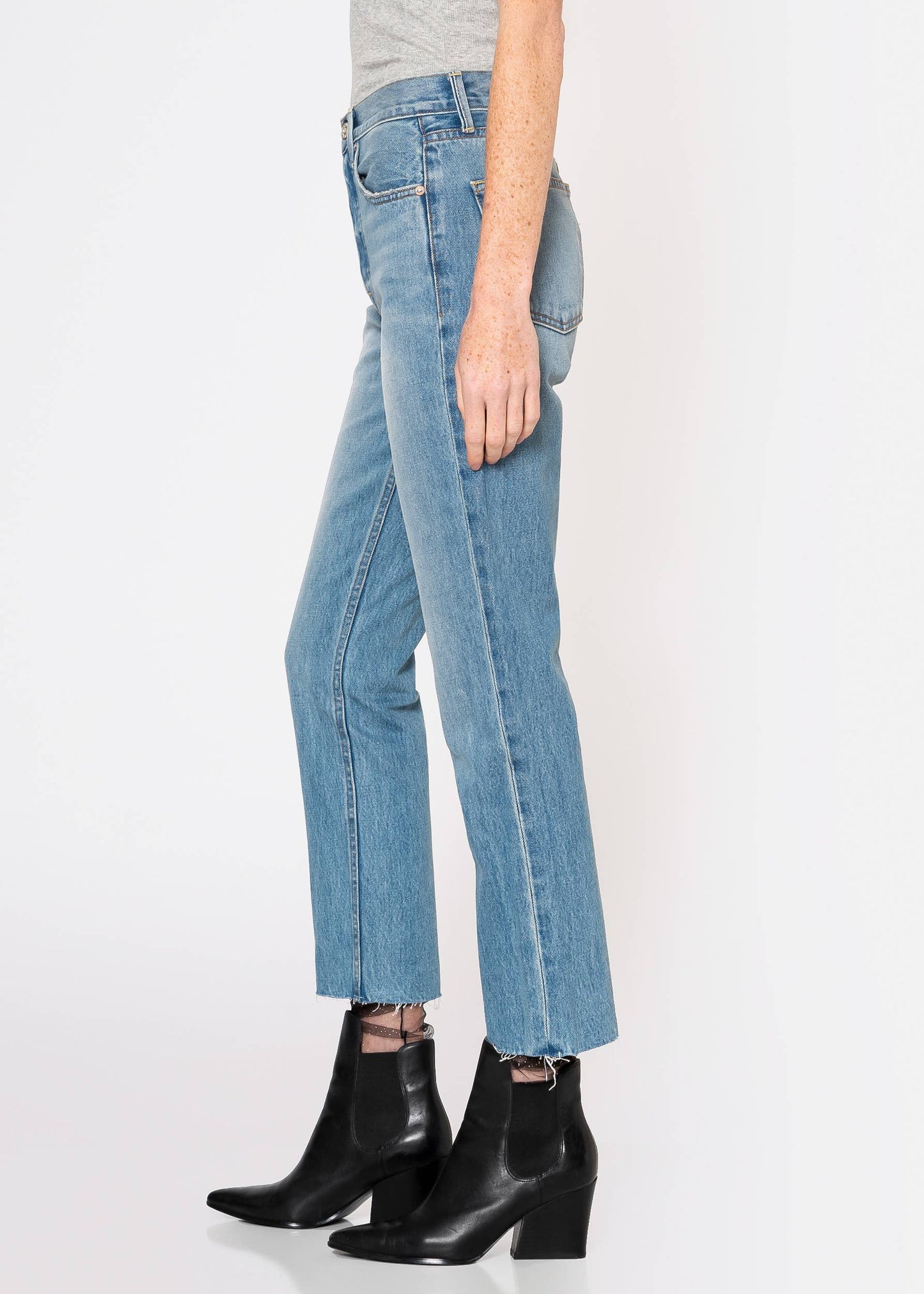Noend Denim Astoria High Rise Straight Crop
