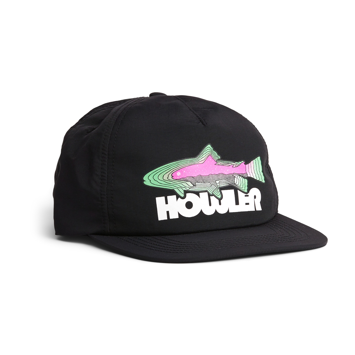 Unstructed Snapback Hats - Trucha : Black