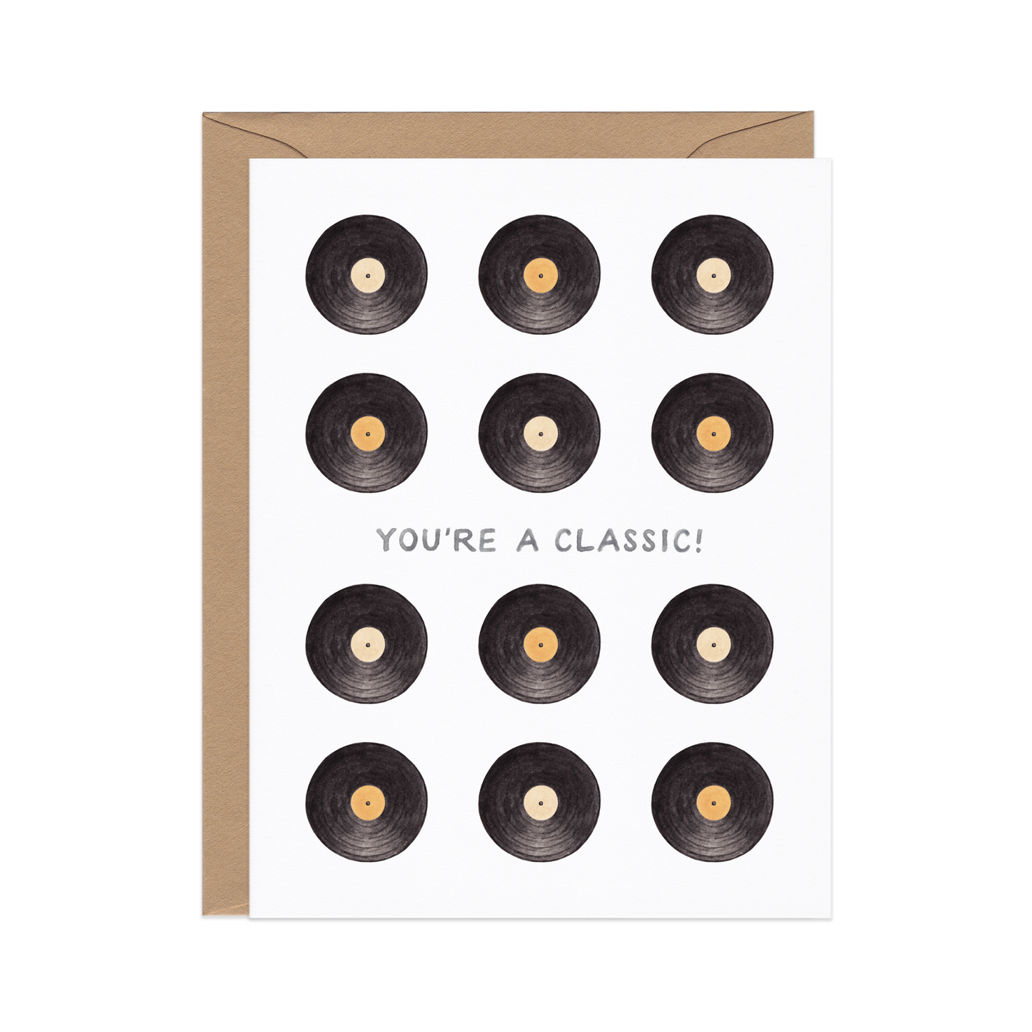 You're A Classic — Vintage Music Pun Birthday Card
