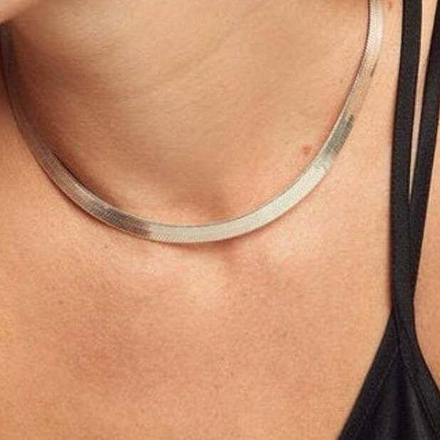 Zoe Stainless Steel Snake Chain Necklace