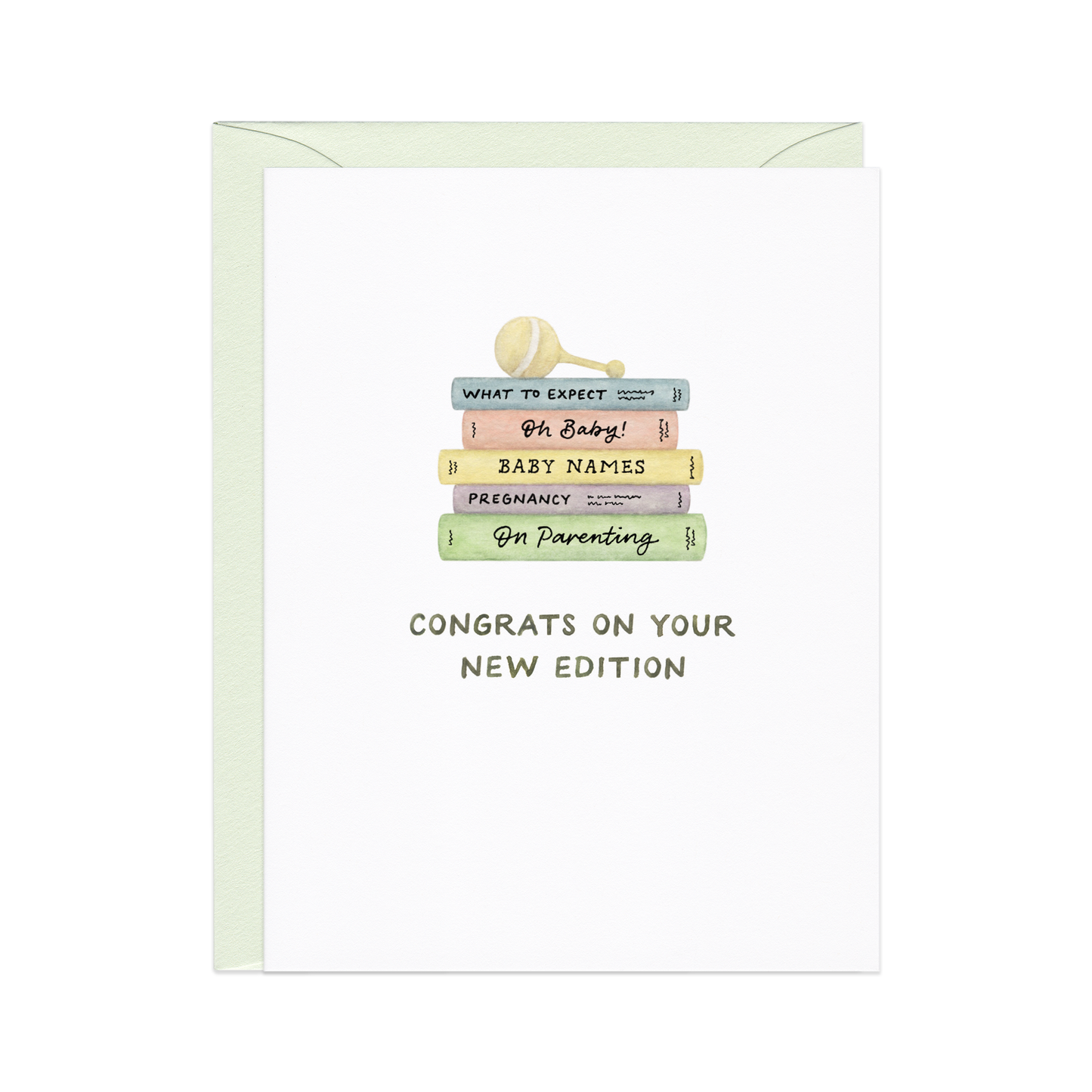 New Edition — Book Pun New Baby Congrats Card