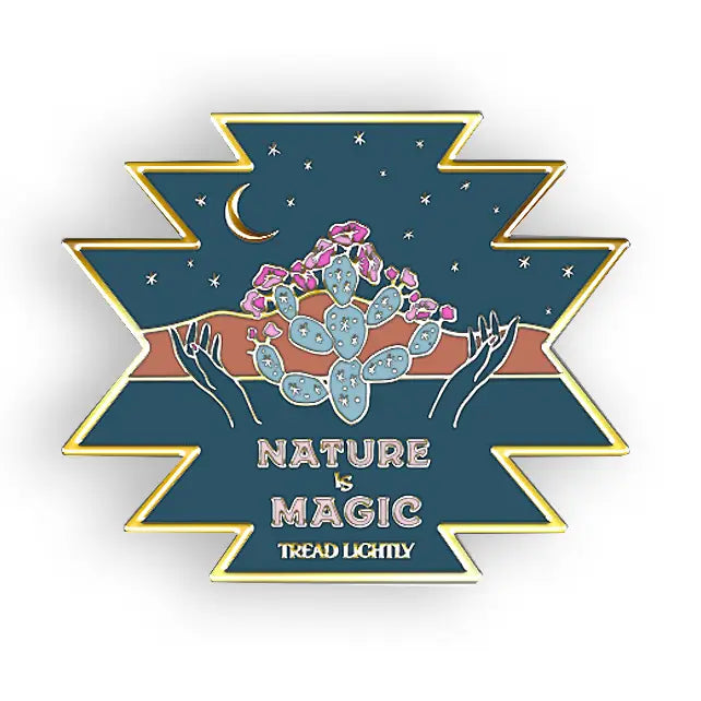 Nature Is Magic Enamel Pin