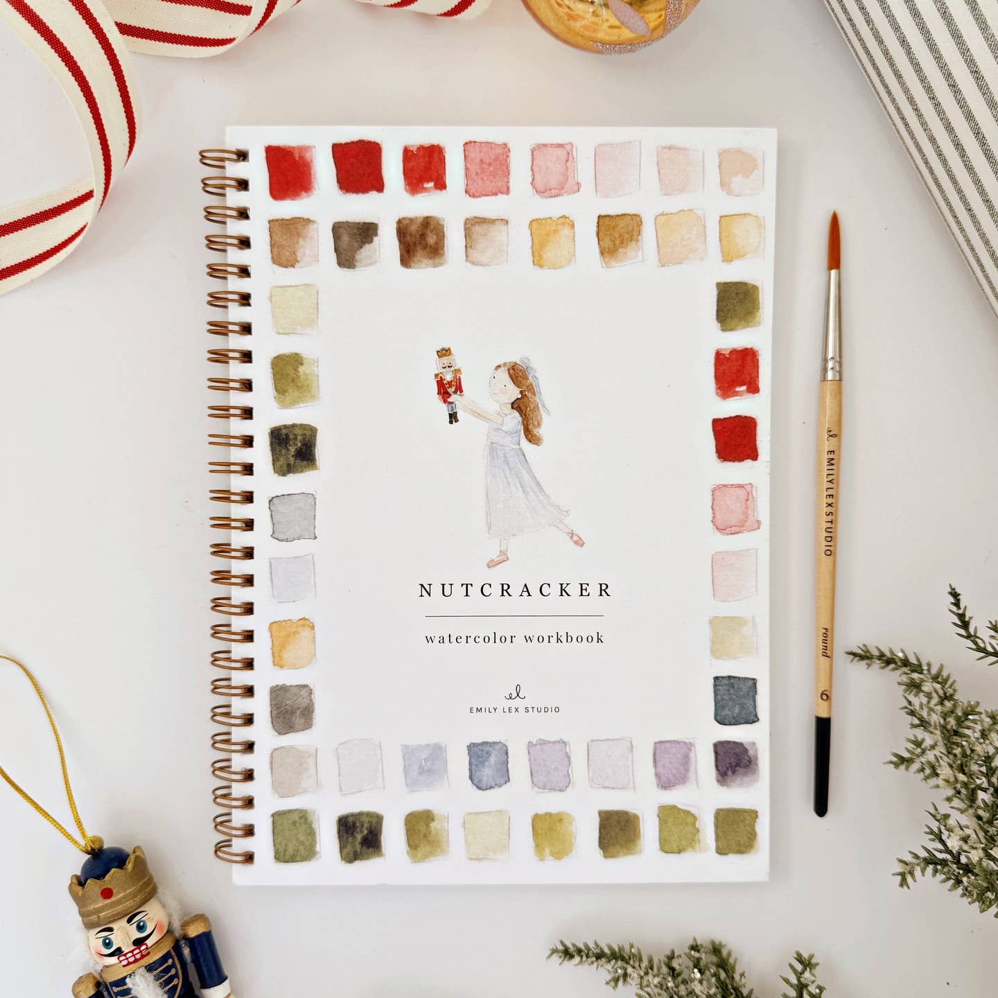 Christmas Theme Watercolor Workbooks
