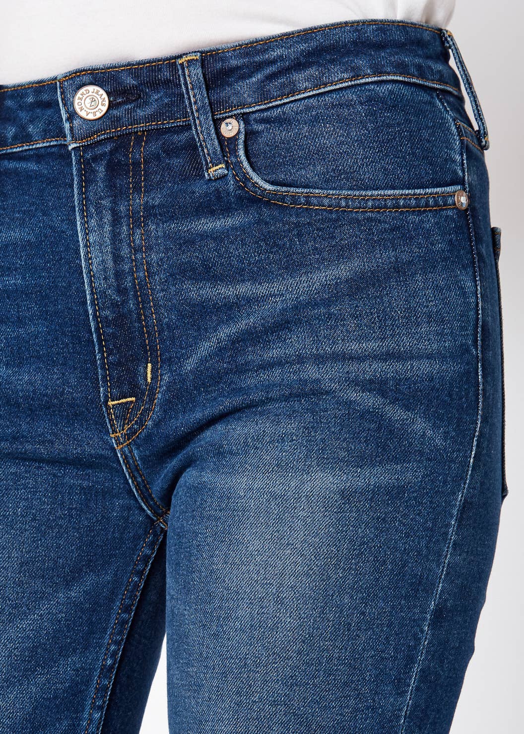 Noend Denim Farrah Mid Rise Kick Flare: Westport