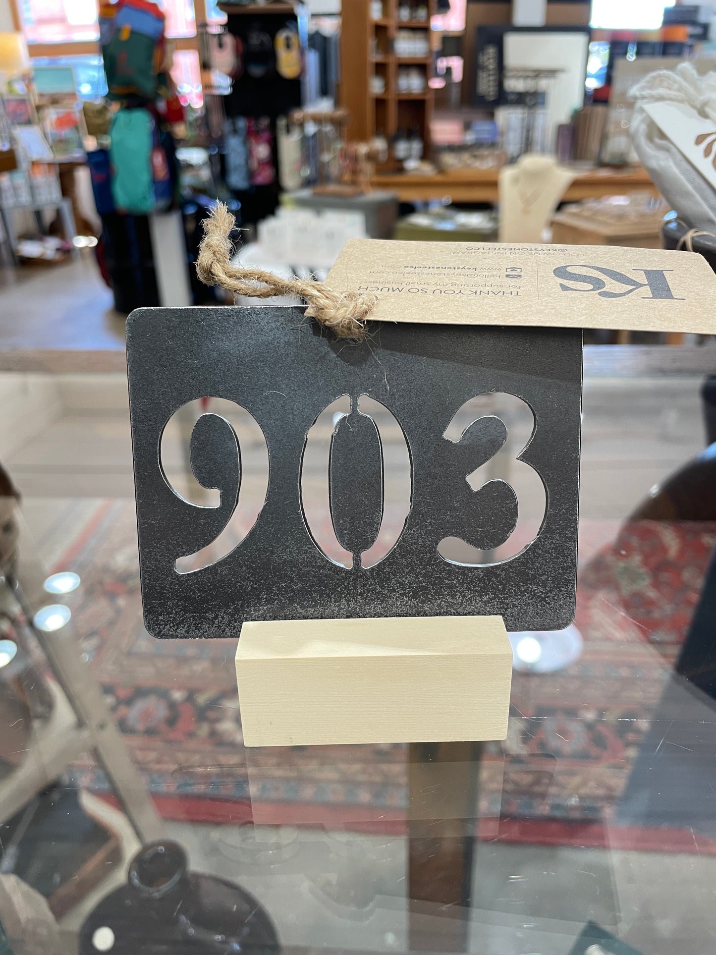 "903" Steel Cut Christmas Ornament