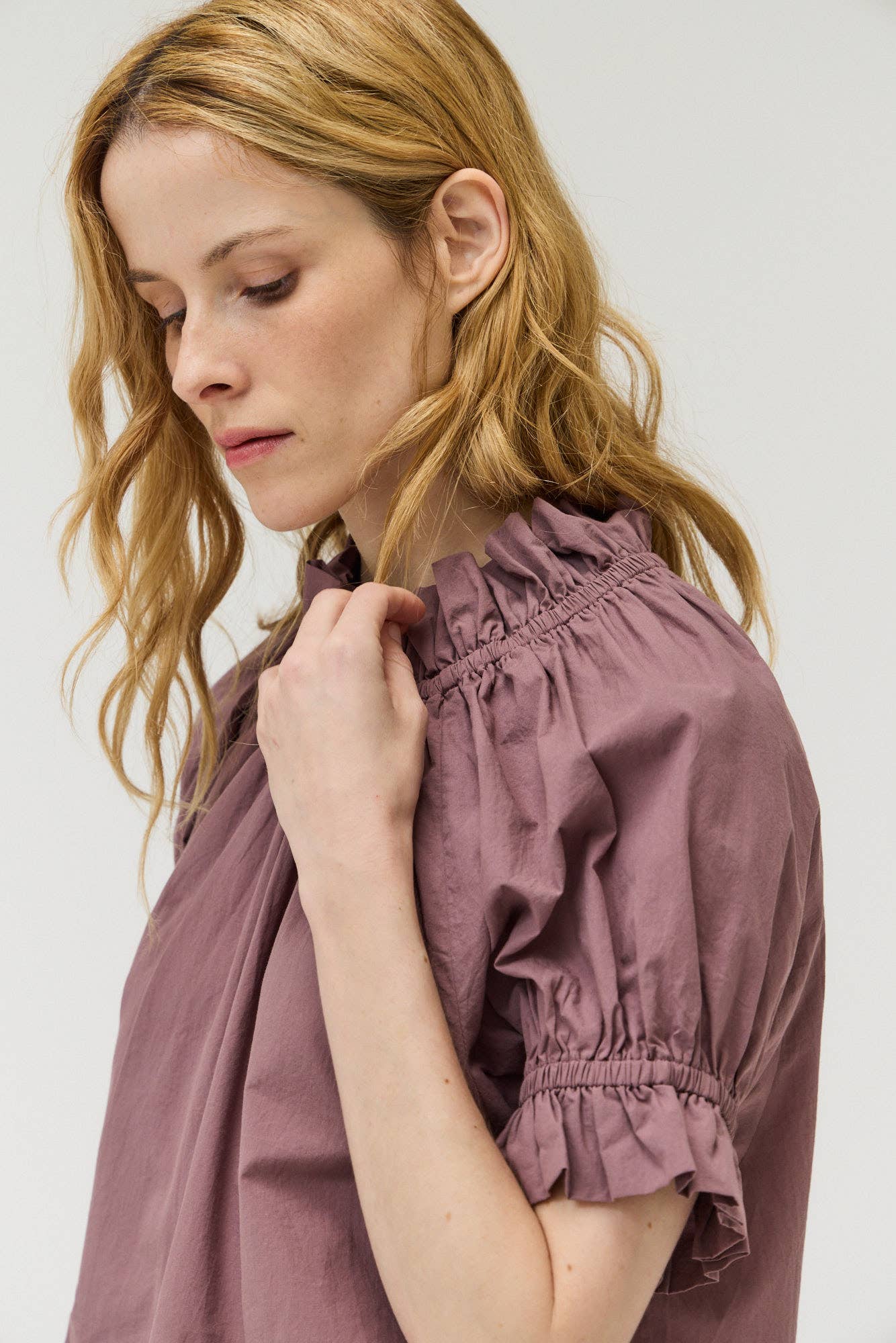 Bubble Sleeve Blouse