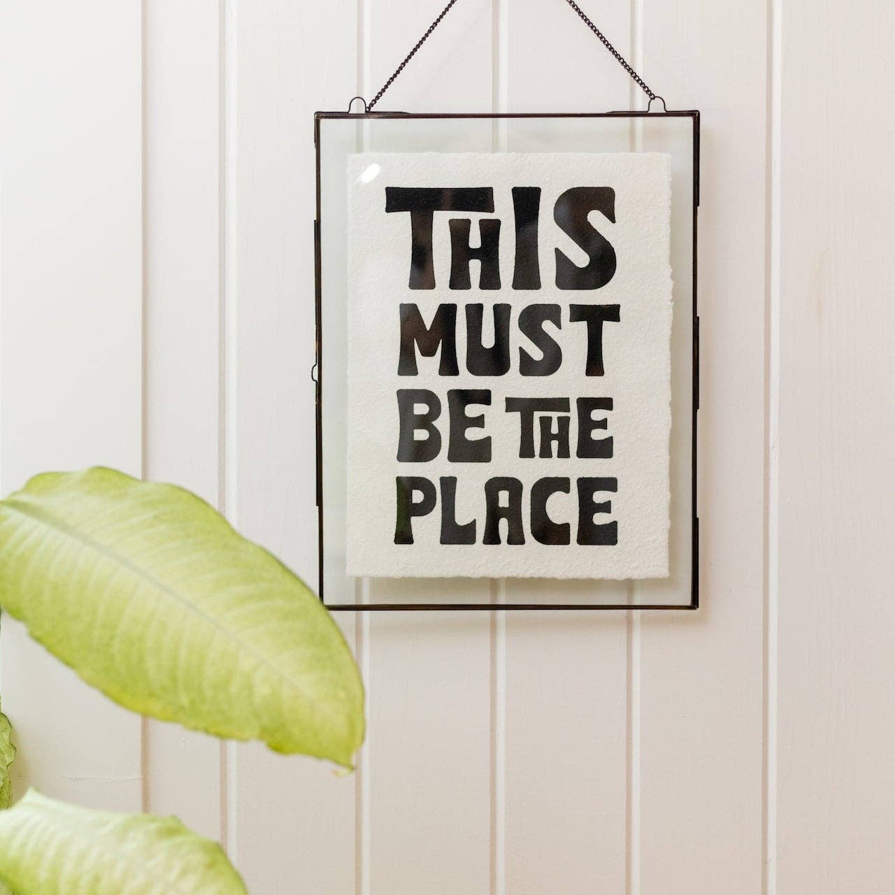 This Must Be The Place Handmade Paper Print - 12"x16"