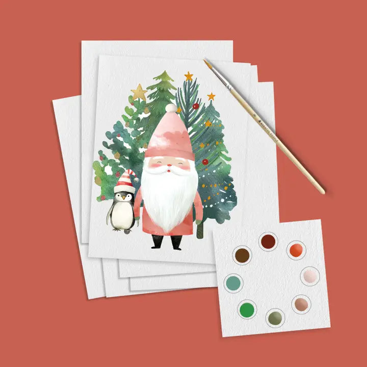 DIY Holiday Watercolor Mini Prints + Postcards