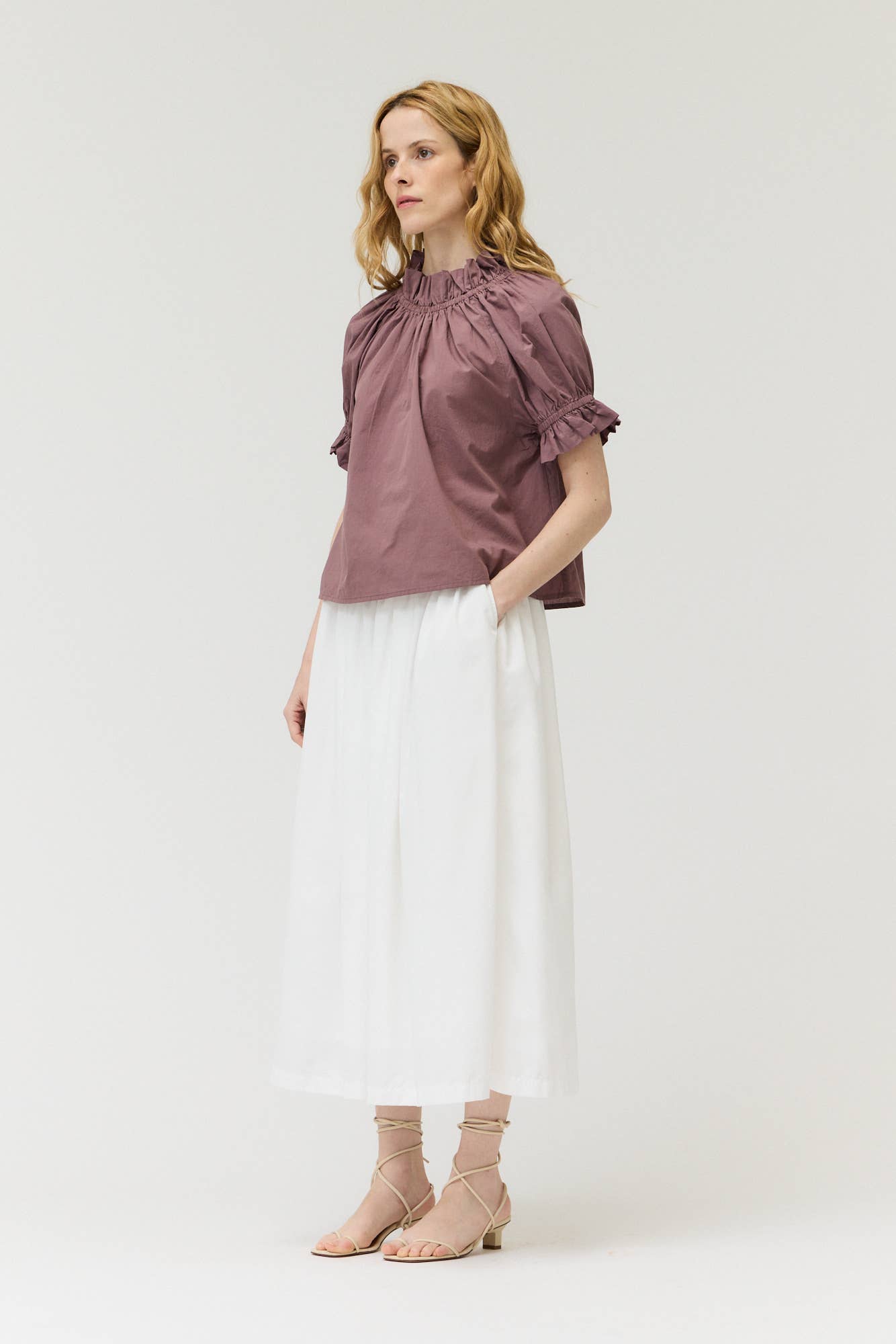 Bubble Sleeve Blouse