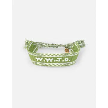 WWJD Embroidered Bracelet