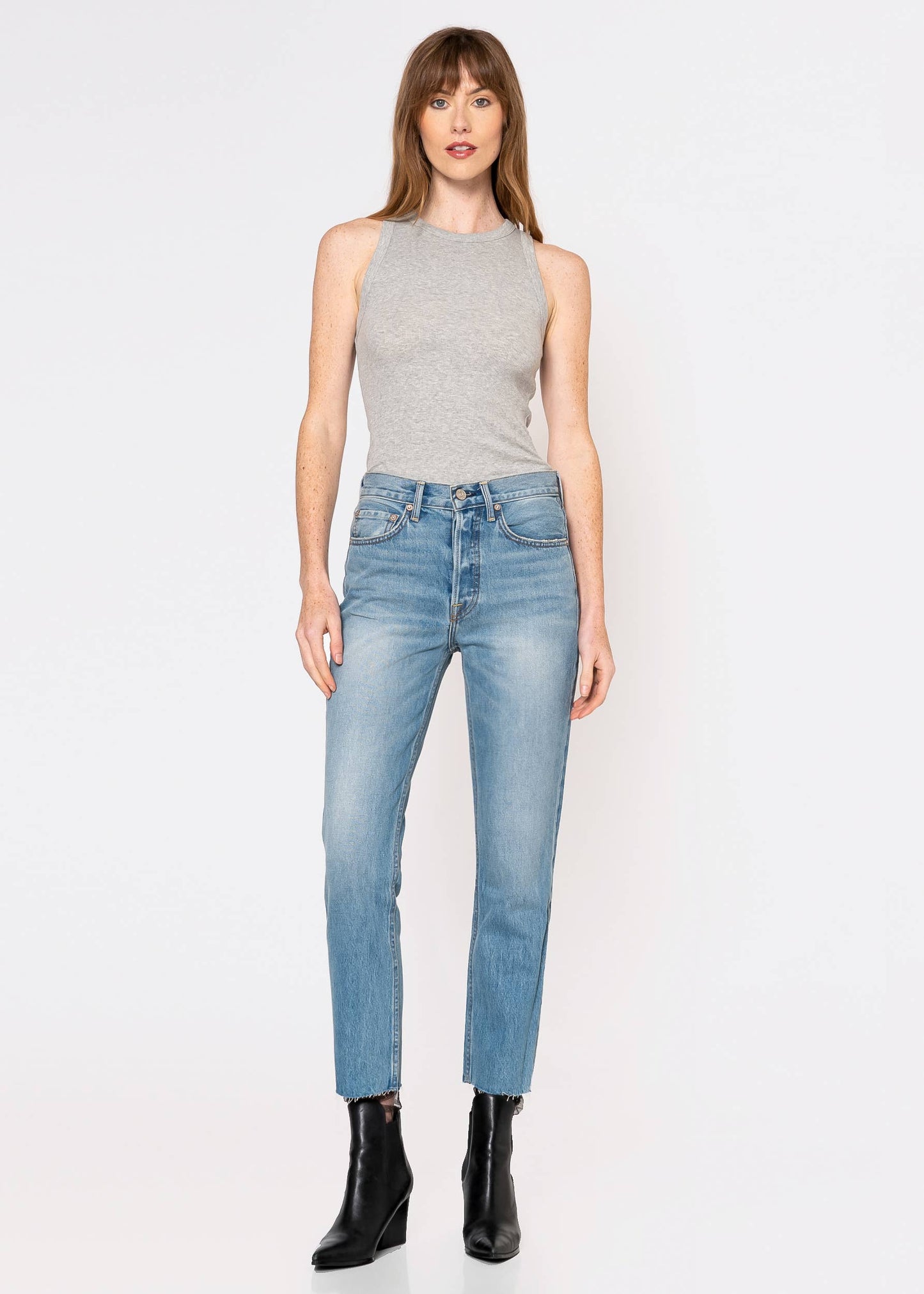 Noend Denim Astoria High Rise Straight Crop