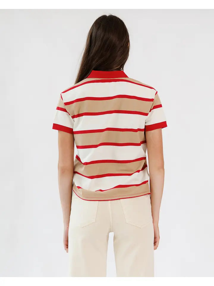 Pep Club Short Sleeve Polo Top