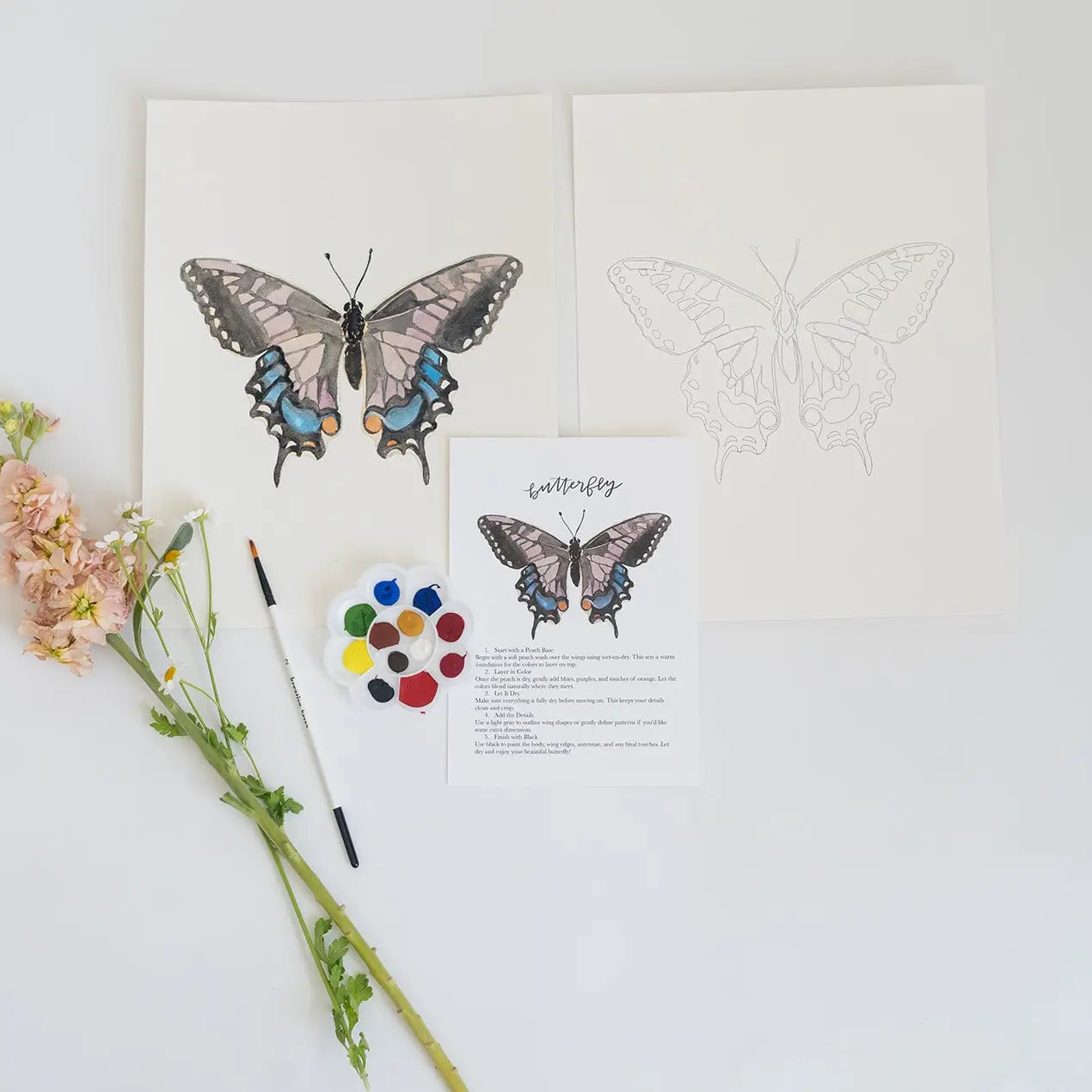 Butterfly Watercolor Kit