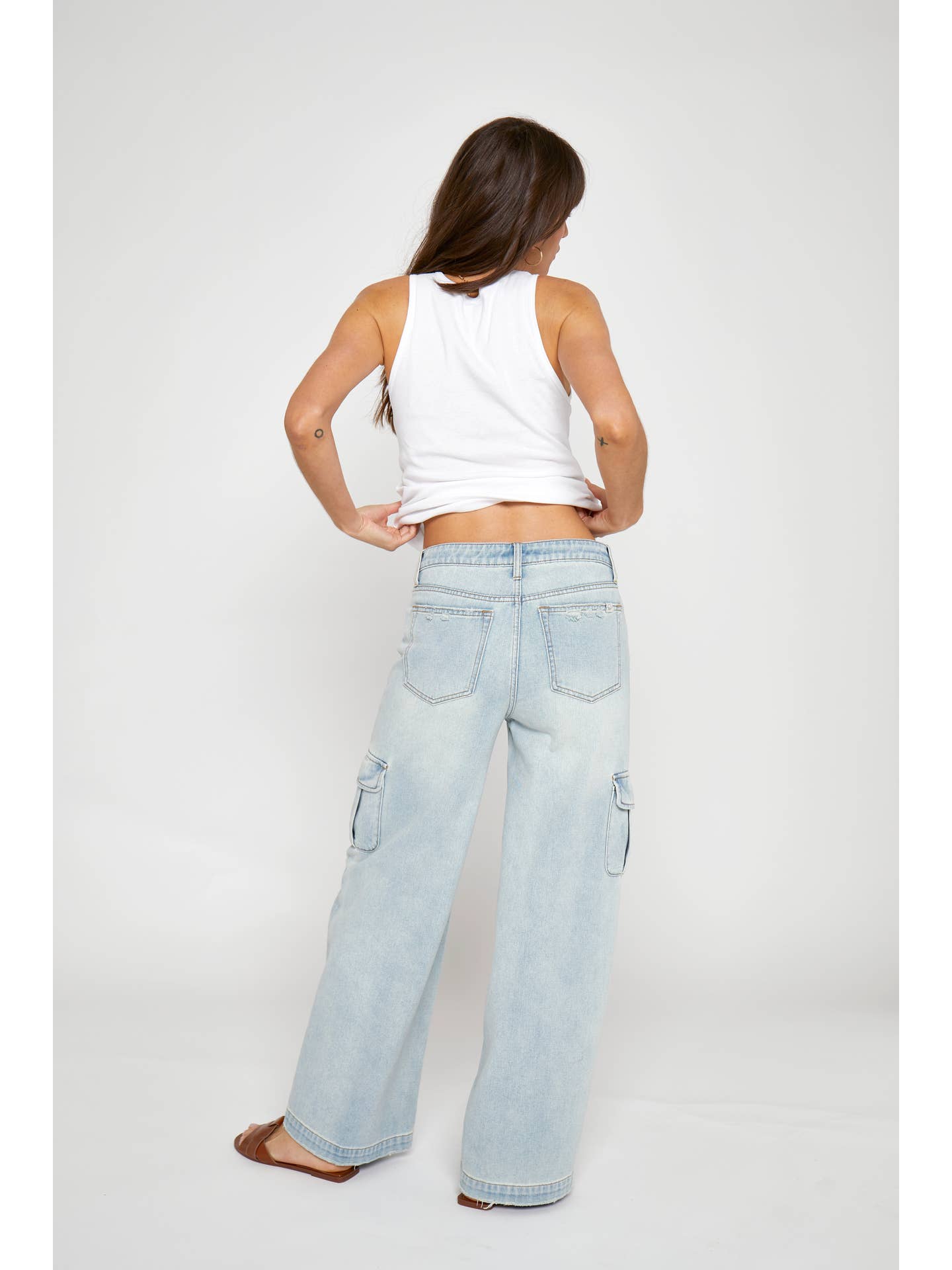 Madison Mid Rise Cargo Jean