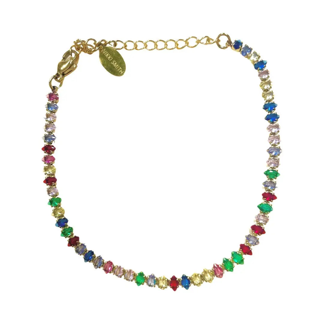 Rainbow gem clearance bracelet