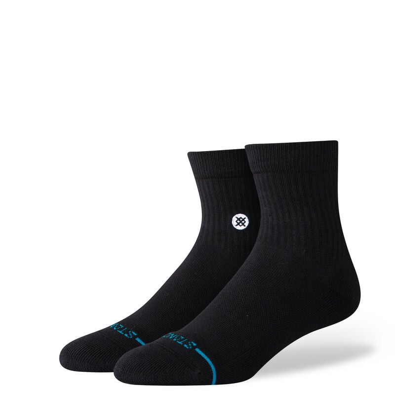 Icon Quarter Socks - Black