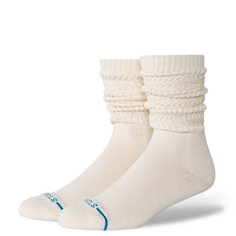 Icon Slouch Crew Socks - Canvas