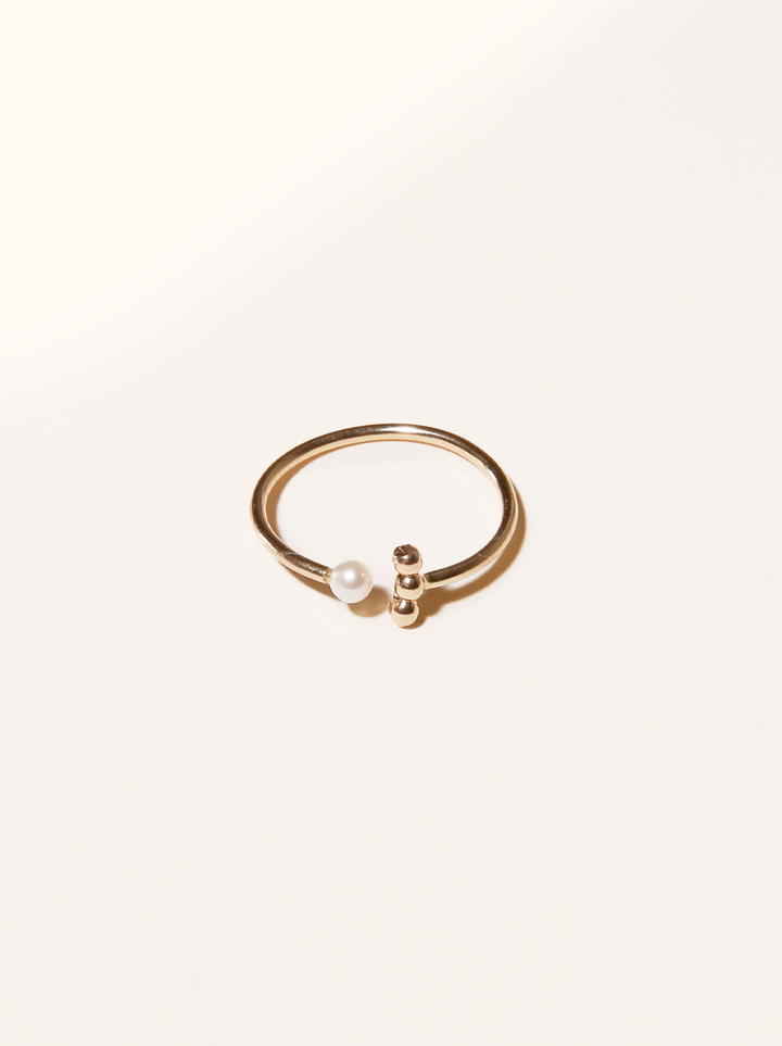 ABLE Caesar Open Pearl Ring