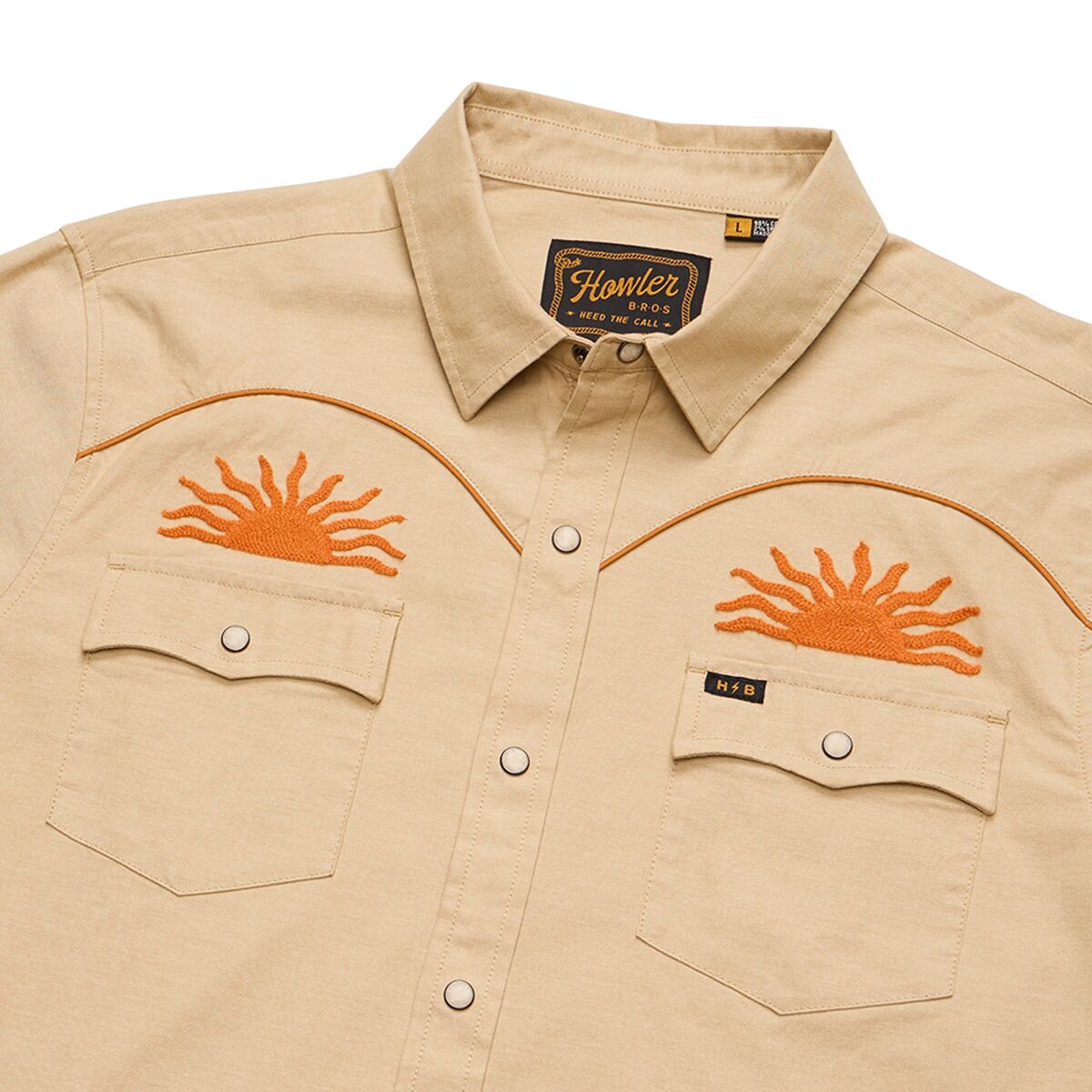 Crosscut Deluxe Longsleeve Snapshirt - El Sol: Gold