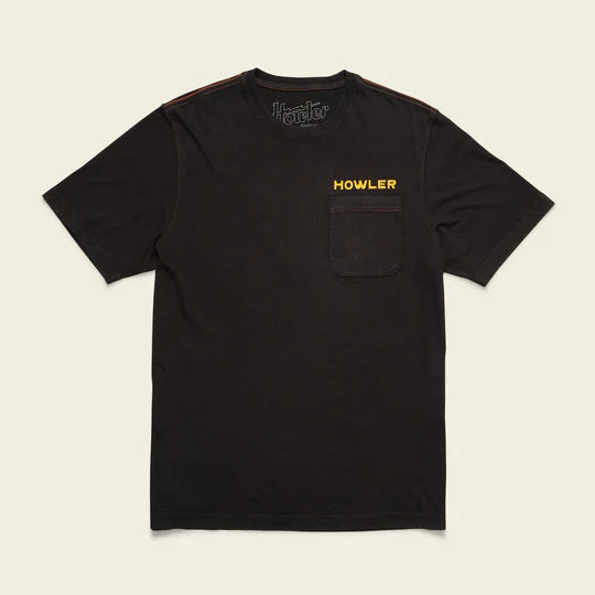 Cotton Pocket T-Shirt- Osprey Prey: Black