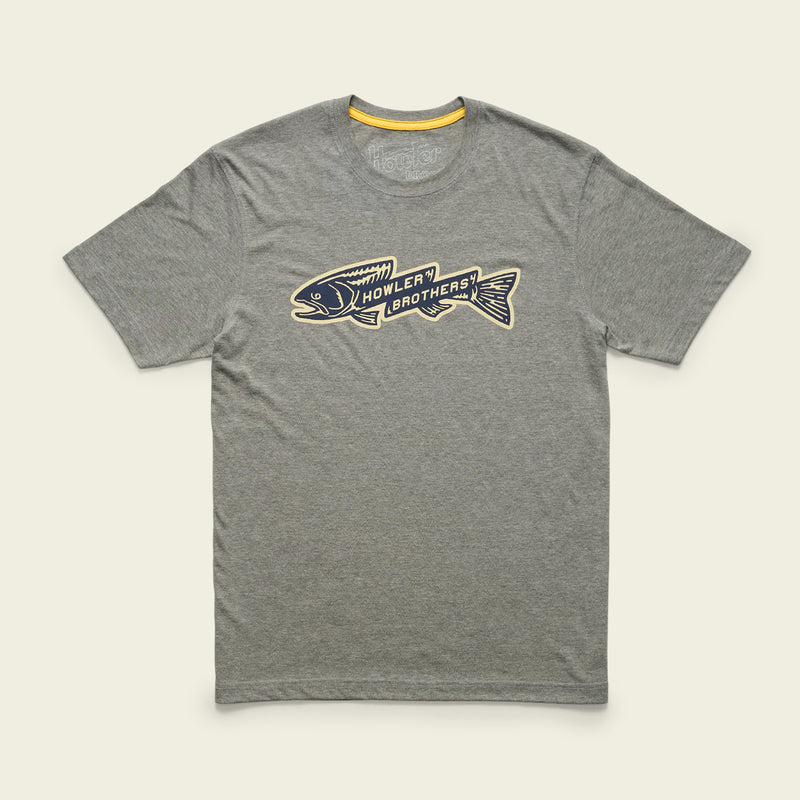 T-Shirt - Trout Bolt : Athletic Grey Heather