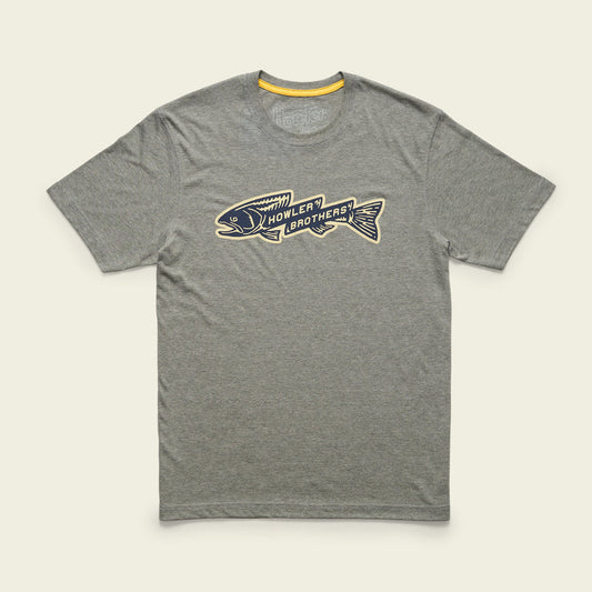 T-Shirt - Trout Bolt : Athletic Grey Heather