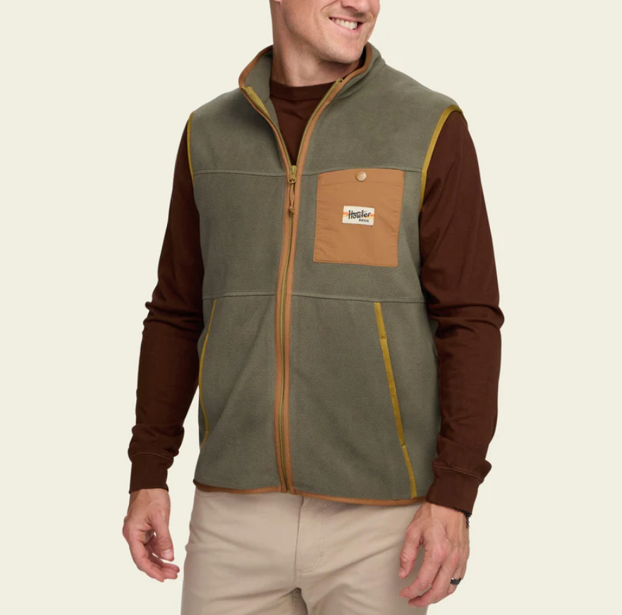 Free Range Fleece Vest - Oregano