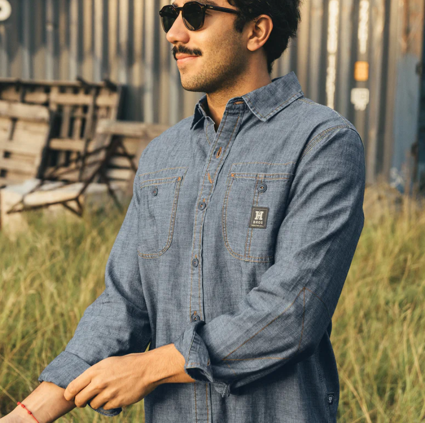 Tallier Work Shirt - Washed Blue Chambray