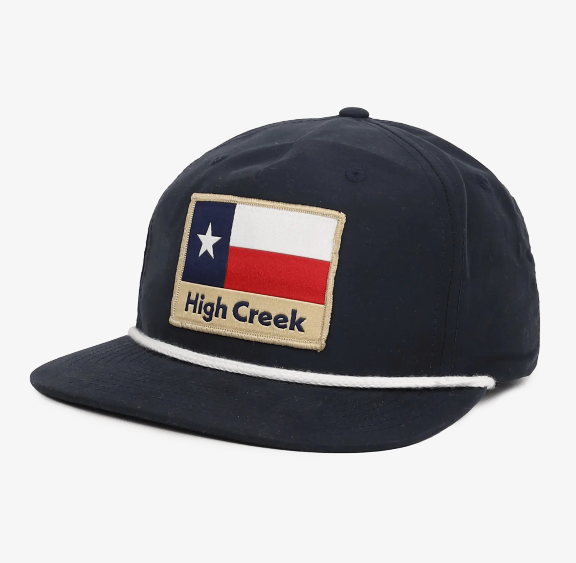 High Creek Rustic TX Flag Patch Hat