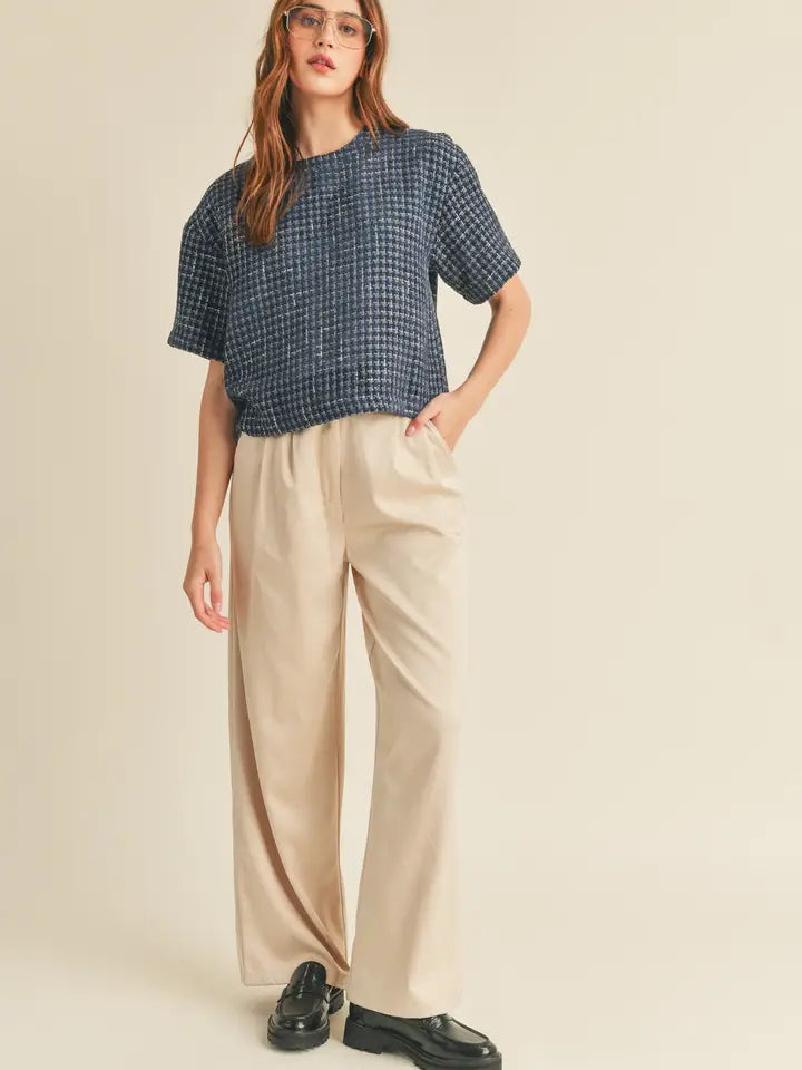Boxy Bouclé Top