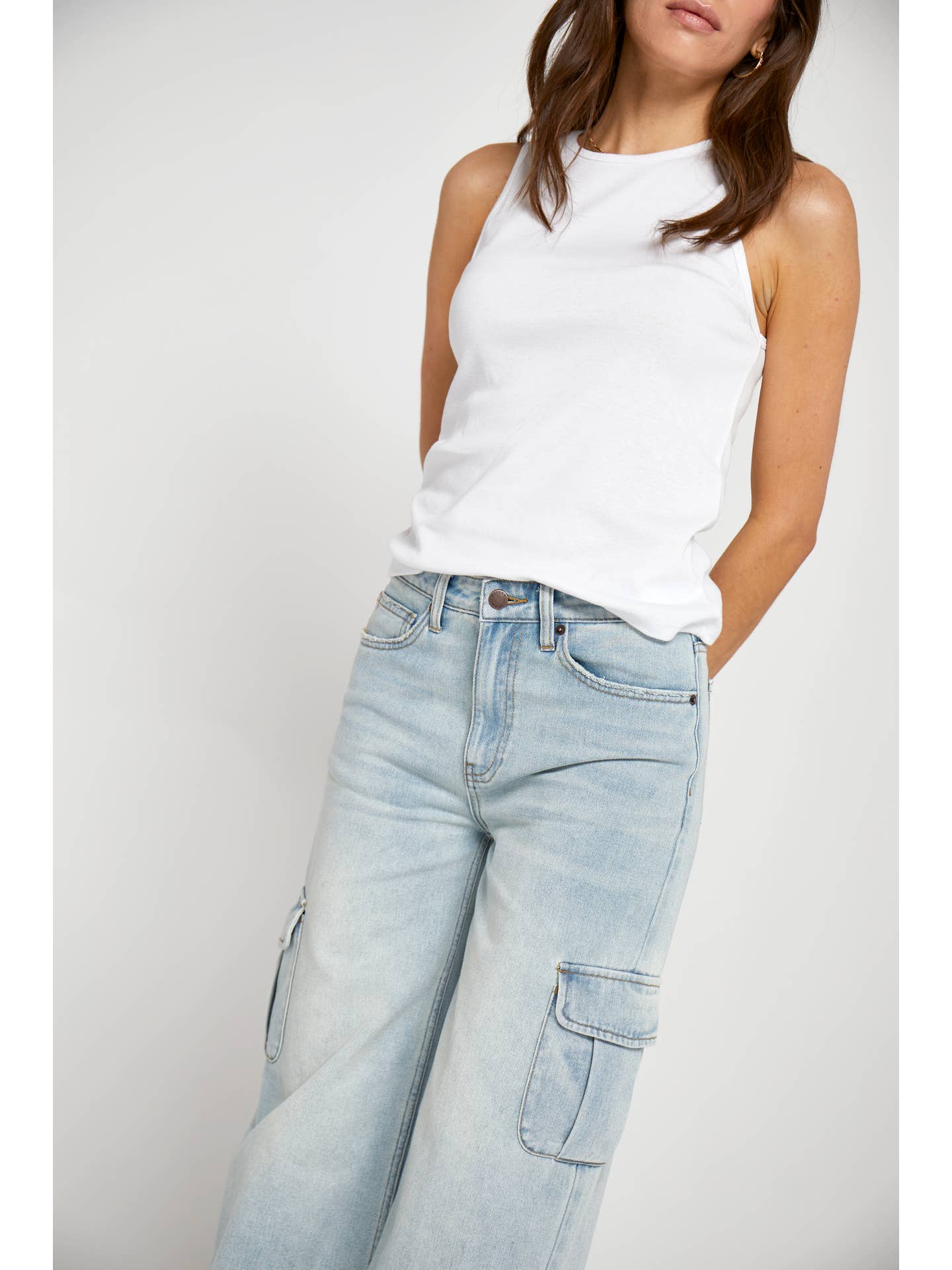 Madison Mid Rise Cargo Jean