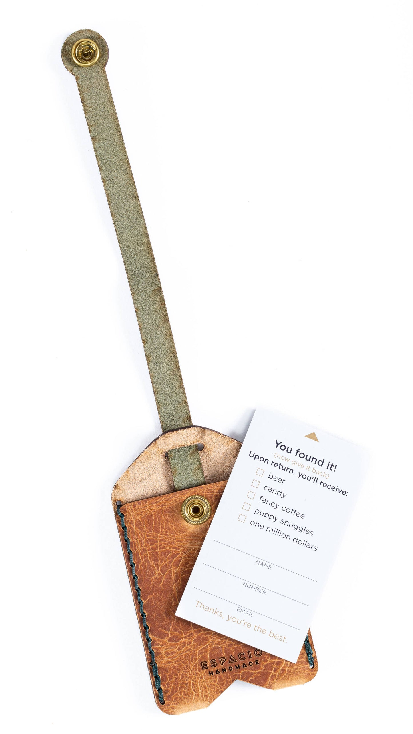Leather Texas Luggage Tags
