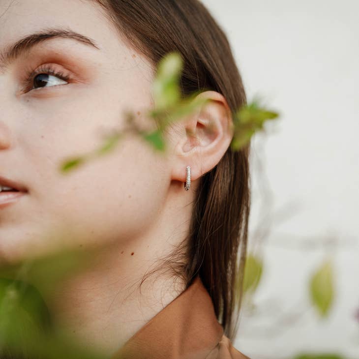 Jax Kelly Pavé Hoops
