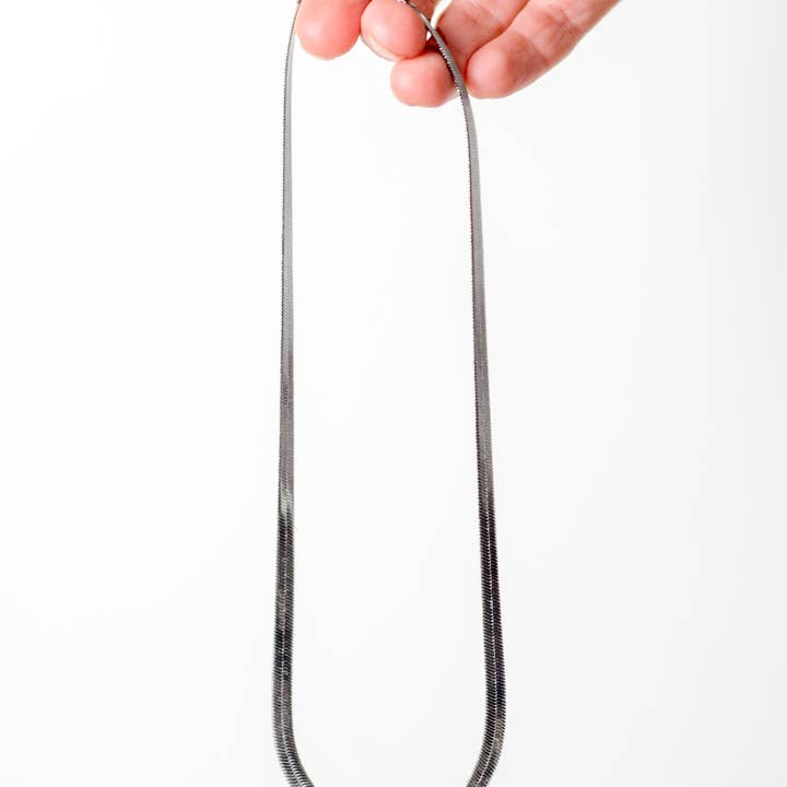 Zoe Stainless Steel Snake Chain Necklace