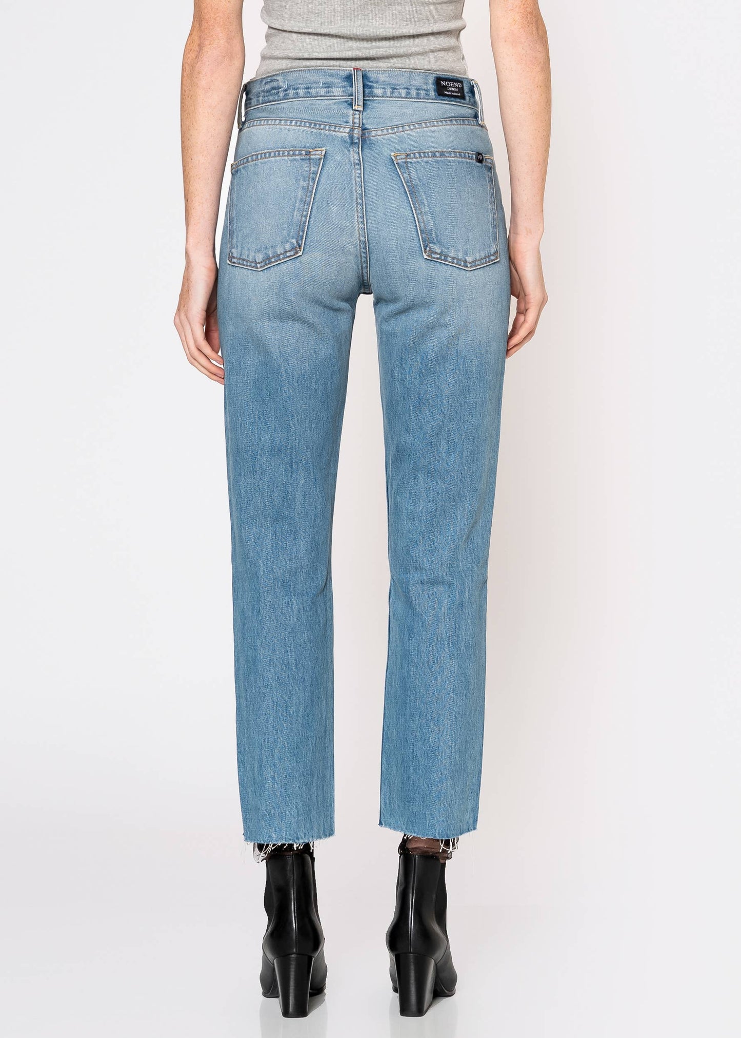 Noend Denim Astoria High Rise Straight Crop