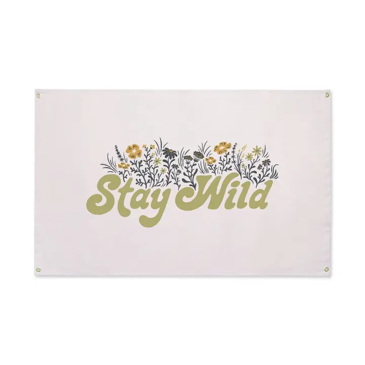 Canvas Flag - Stay Wild