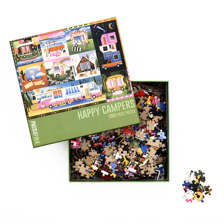 Happy Campers 1,000 Piece Caming Puzzle