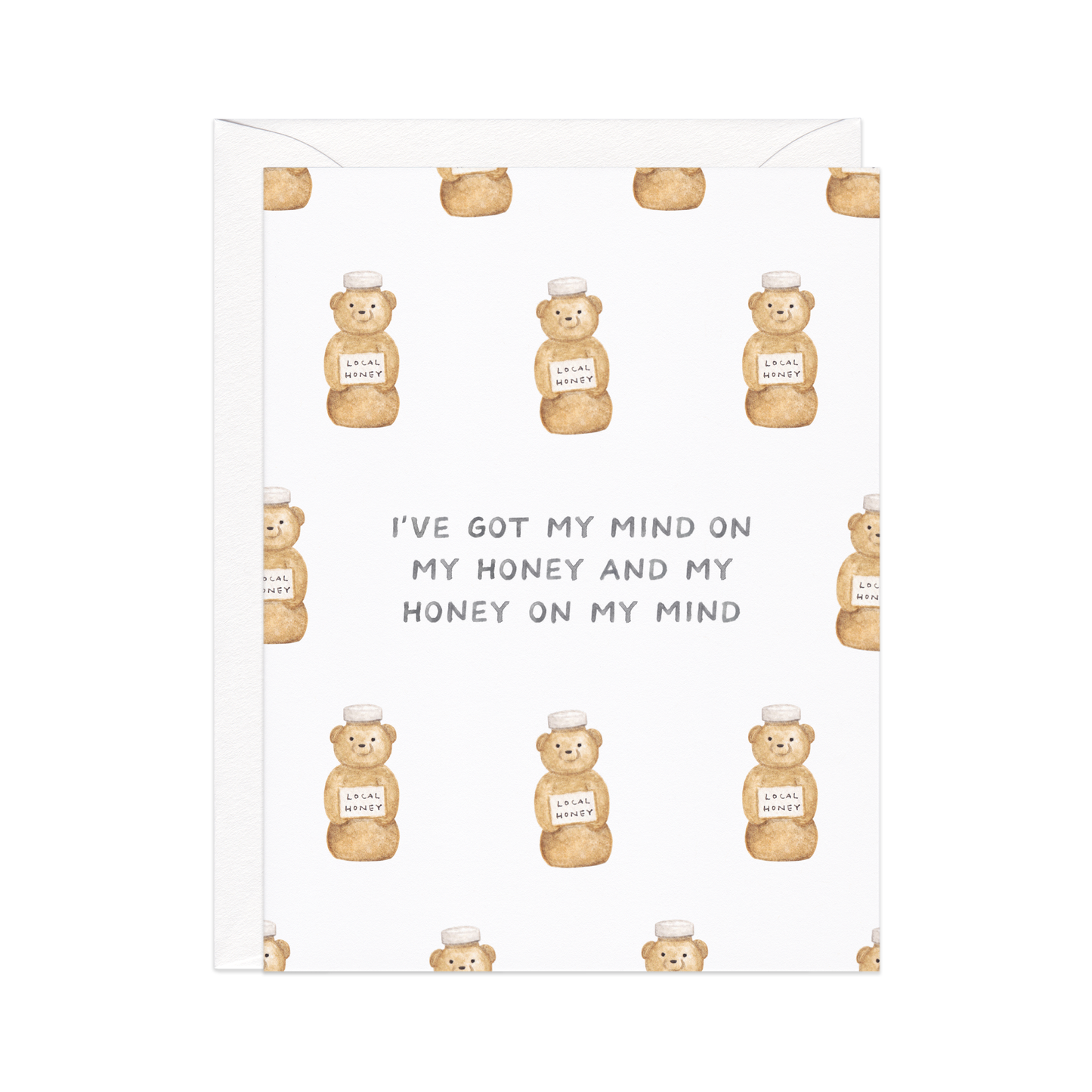 Mind On My Honey — Hip Hop Pun Love Card