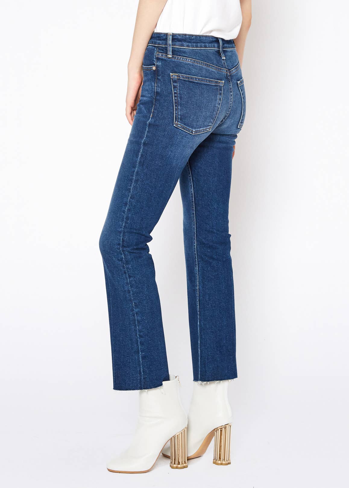 Noend Denim Farrah Mid Rise Kick Flare: Westport