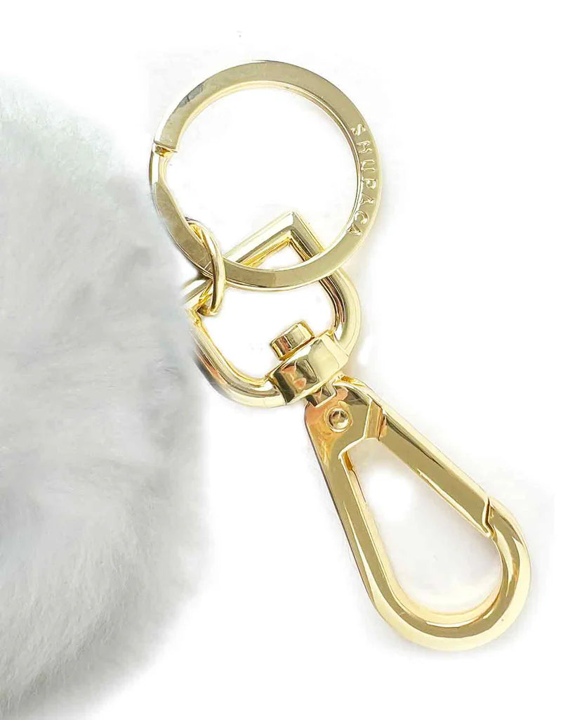 Alpaca Keychain White