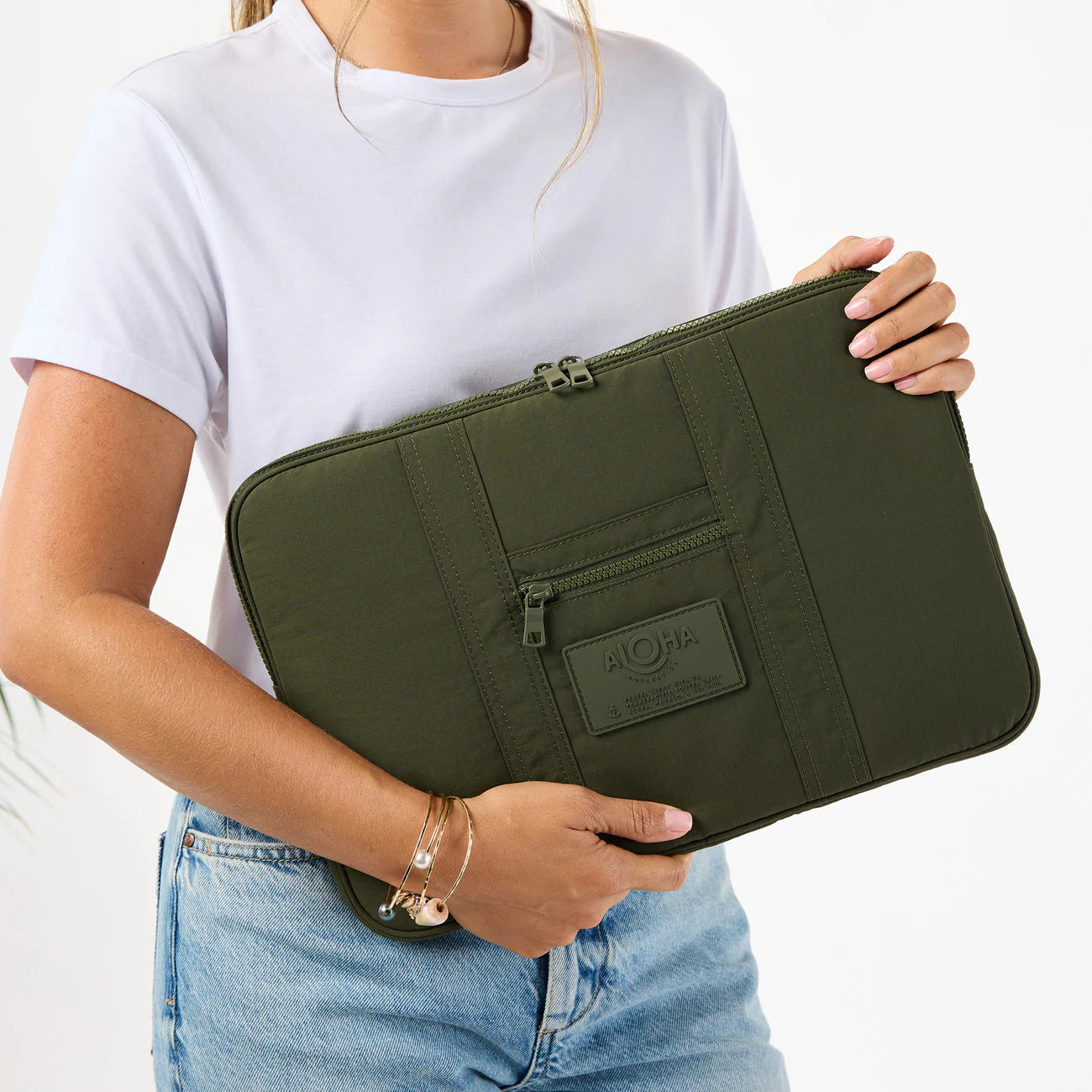 Olive Monochrome Laptop Case