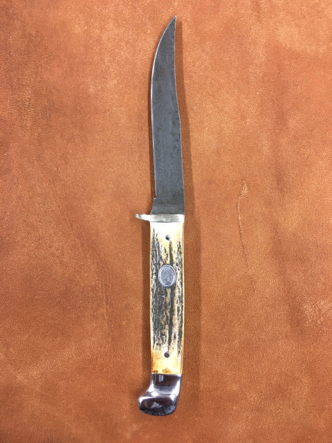 6100D - Damascus Game Knife - 6 1/2"