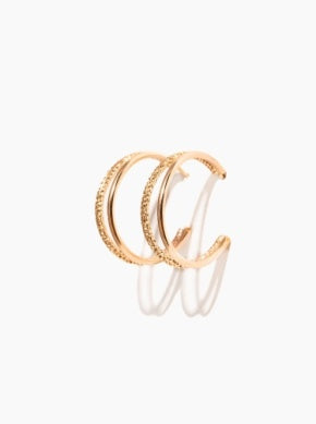 ABLE Sparkle Double Hoops
