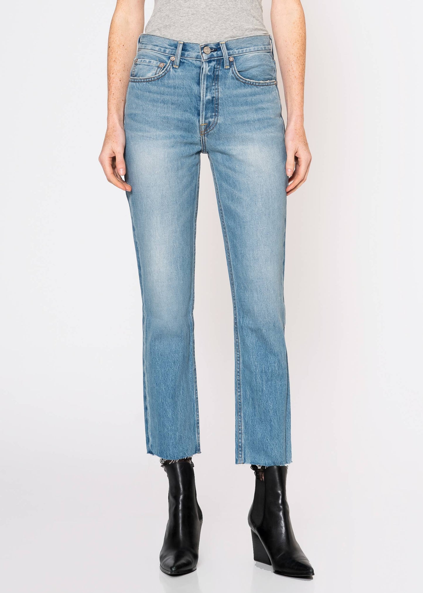 Noend Denim Astoria High Rise Straight Crop